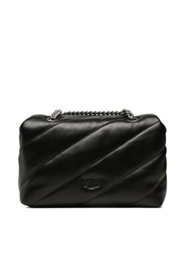 Pinko Torebka Love Mini Puff Cl PE 23 PLTT 100039 A0F2 Czarny. Kolor: czarny. Materiał: skórzane