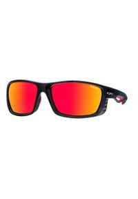 Okulary przeciwsłoneczne unisex OPC SPORT EVEREST Matt Black Red + ETUI. Kolor: czarny, czerwony, wielokolorowy