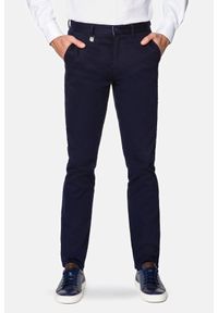 Lancerto - Spodnie Granatowe Chino Dennis. Kolor: niebieski. Materiał: bawełna, elastan #1