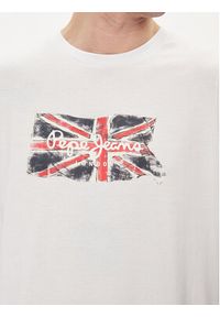 Pepe Jeans T-Shirt Clag PM509384 Biały Regular Fit. Kolor: biały. Materiał: bawełna #5