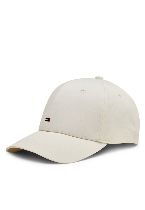 TOMMY HILFIGER - Tommy Hilfiger Czapka z daszkiem Th Flag Cap AM0AM11478 Beżowy. Kolor: beżowy. Materiał: bawełna