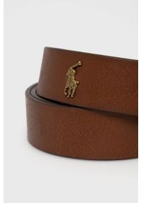 Polo Ralph Lauren Pasek skórzany 405826042002 męski kolor brązowy. Kolor: brązowy. Materiał: skóra #2