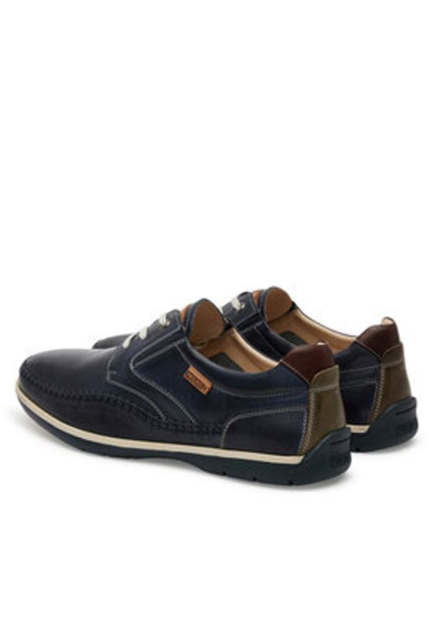 Pikolinos Półbuty M9A-4118 Granatowy. Kolor: niebieski. Materiał: skóra