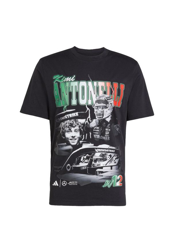 Adidas - Koszulka Mercedes - AMG Petronas Formula One Team Kimi Antonelli Graphic. Kolor: czarny