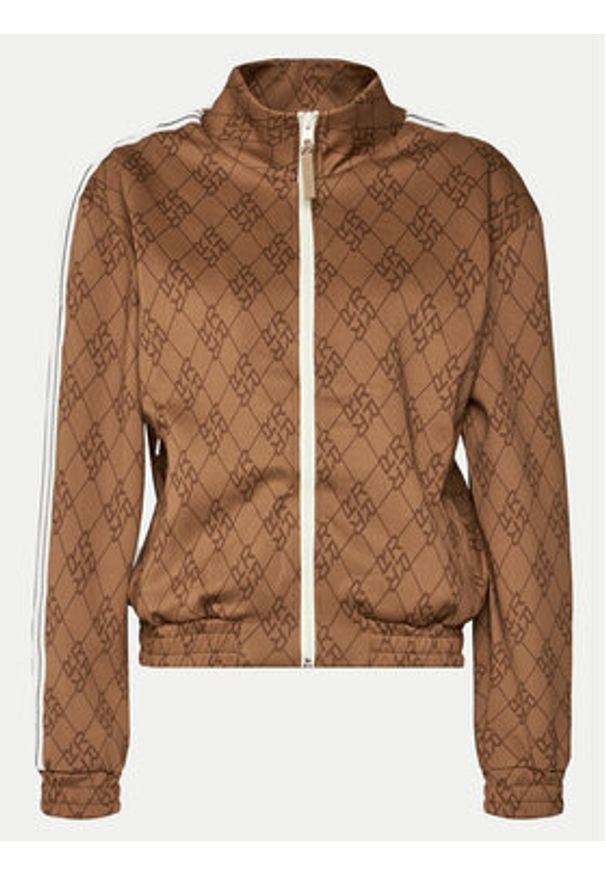 Replay Bluza W3403.000.74934 Brązowy Regular Fit. Kolor: brązowy. Materiał: syntetyk