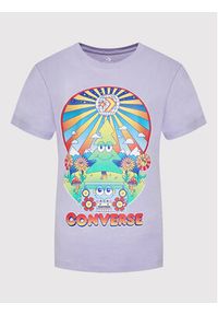 Converse T-Shirt Nature Party Graphic 10024245-A04 Fioletowy Standard Fit. Kolor: fioletowy. Materiał: bawełna #2