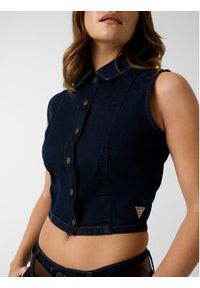 Guess Jeans Top 182186 Niebieski Classic Fit. Kolor: niebieski #5
