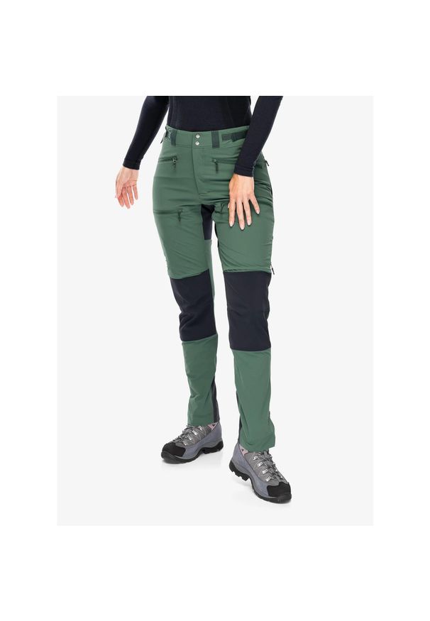 Haglöfs - Spodnie górskie damskie Haglofs Rugged Slim Pant. Kolor: zielony. Sport: turystyka piesza