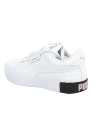 Puma - Trampki Dziecięce Skóra Cali. Kolor: biały. Materiał: skóra. Sport: turystyka piesza