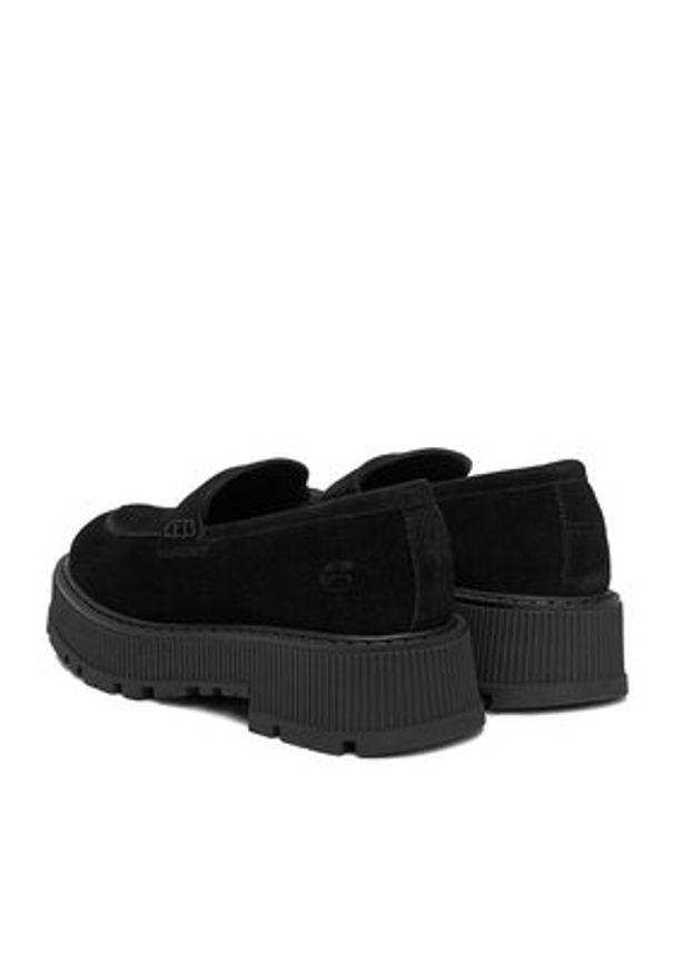 G-Star RAW - G-Star Raw Loafersy EO-HAYAT-9001-25 Czarny. Kolor: czarny. Materiał: skóra, zamsz