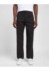 Lee - LEE MĘSKIE SPODNIE MATERIAŁOWE LEE RELAXED CHINO BLACK L70XTY01 112145505