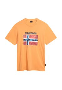 Koszulka męska Napapijri NP0A4H22. Kolor: pomarańczowy #1