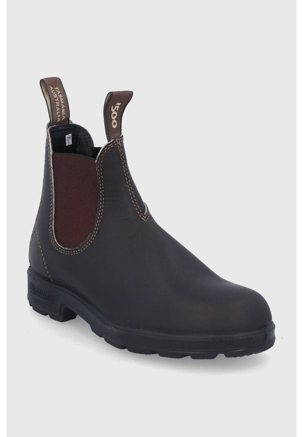 Blundstone - Sztyblety skórzane 500. Kolor: brązowy. Materiał: skóra