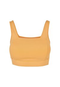 Damski kwadratowy biustonosz sportowy z recyklingu Urban Classics. Kolor: pomarańczowy #1