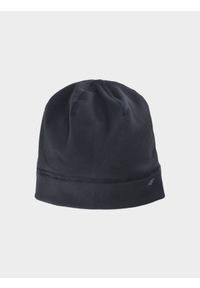 4f - 4F Czapka do biegania uniseks - czarna L/XL. Kolor: czarny. Materiał: materiał, syntetyk, elastan. Wzór: jednolity. Styl: sportowy