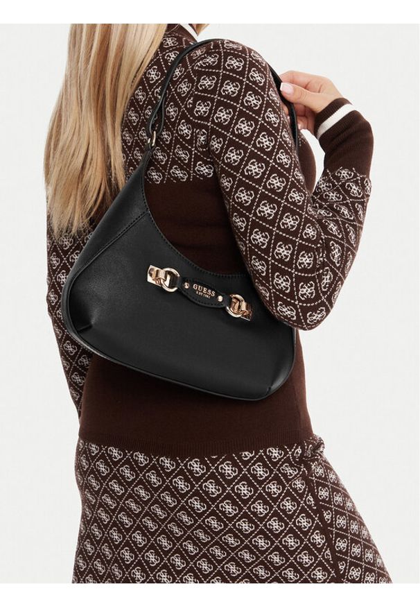 Guess Torebka Mimina HWBG80 15180 Czarny. Kolor: czarny. Materiał: skórzane