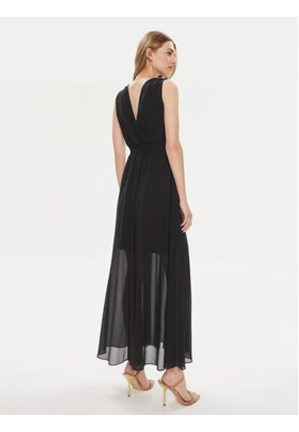 Morgan Sukienka wieczorowa 241-REPONS Granatowy Regular Fit. Kolor: niebieski. Materiał: syntetyk. Styl: wizytowy