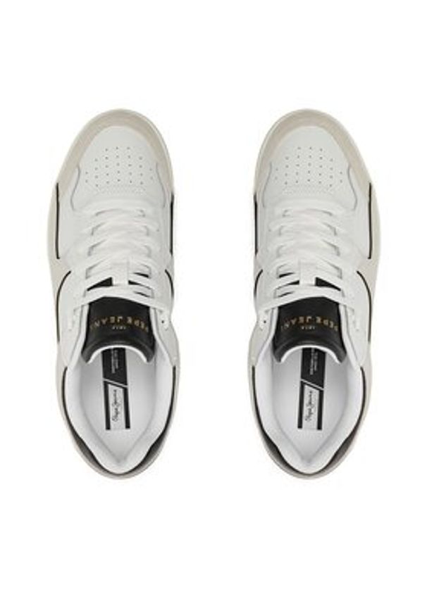 Pepe Jeans Sneakersy Kore Evolution M PMS00015 Biały. Kolor: biały. Materiał: skóra