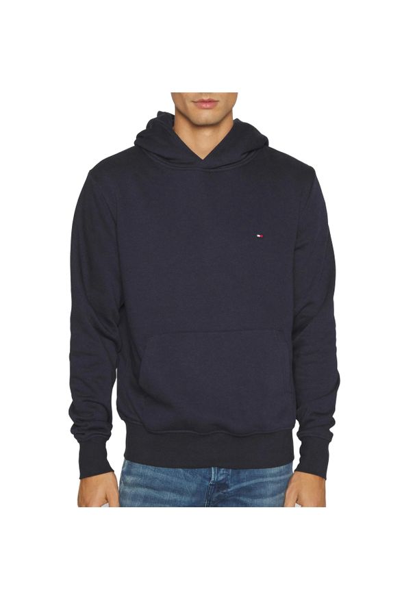 TOMMY HILFIGER - Bluza męska kangurka Tommy Hilfiger FLAG LOGO. Kolor: niebieski