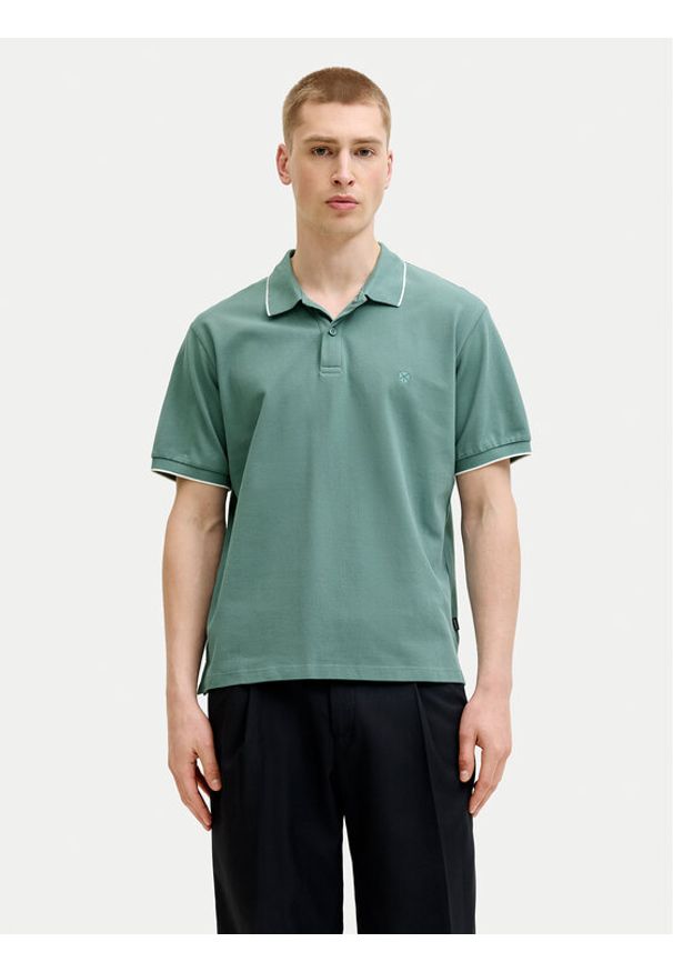 Jack & Jones Polo Weston 12297755 Zielony Regular Fit. Typ kołnierza: polo. Kolor: zielony. Materiał: bawełna