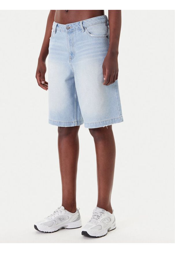 Karl Kani Szorty jeansowe PD00005506 Niebieski Loose Fit. Kolor: niebieski. Materiał: bawełna