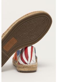 Polo Ralph Lauren - Espadryle. Nosek buta: okrągły. Kolor: wielokolorowy. Materiał: syntetyk, materiał, skóra. Szerokość cholewki: normalna. Obcas: na obcasie. Wysokość obcasa: niski #4