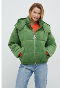 United Colors of Benetton kurtka damska kolor zielony zimowa. Kolor: zielony. Sezon: zima #1