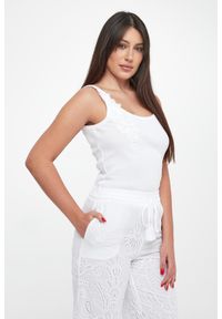 Ermanno Firenze - Top damski z haftem ERMANNO FIRENZE. Wzór: haft #1