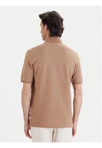 Bugatti Polo 8150-75104C Beżowy Regular Fit. Typ kołnierza: polo. Kolor: beżowy. Materiał: bawełna #8