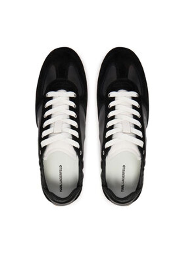 Karl Lagerfeld - KARL LAGERFELD Sneakersy Altia KL66125 Czarny. Kolor: czarny. Materiał: skóra, zamsz