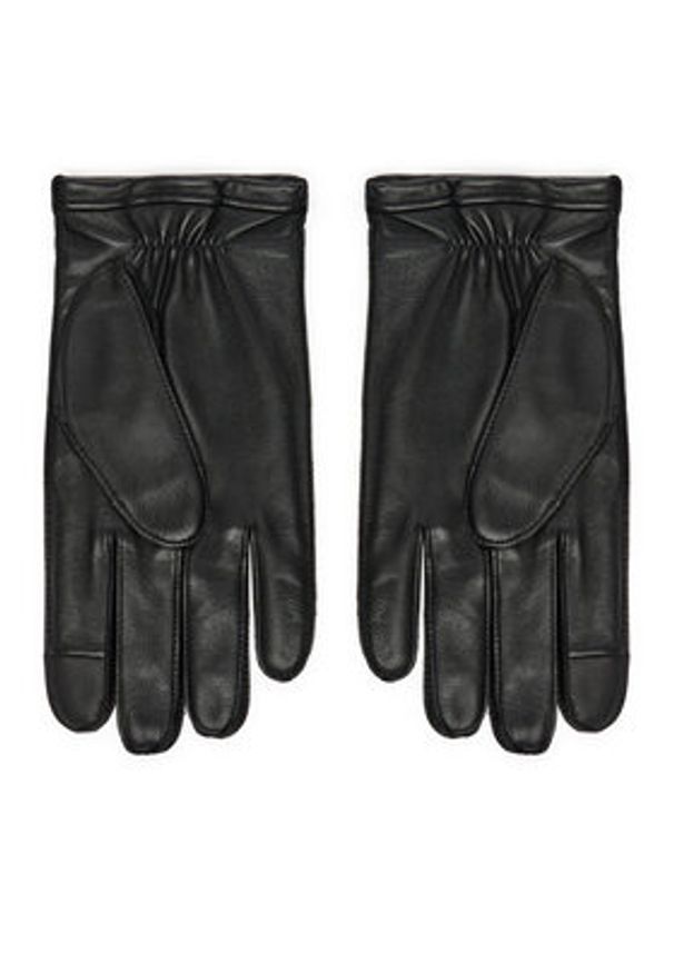 BOSS - Boss Rękawiczki Męskie Kranton 50526680 Czarny. Kolor: czarny. Materiał: skóra