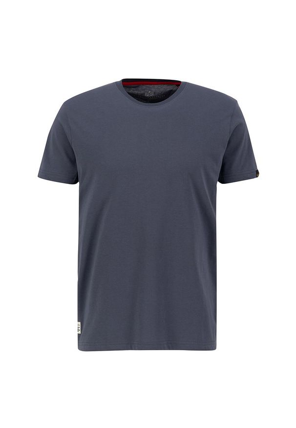 Koszulka Alpha Industries USN Blood Chit T 2 136503136 - granatowa. Kolor: niebieski. Materiał: bawełna. Długość rękawa: krótki rękaw. Długość: krótkie. Wzór: nadruk, aplikacja