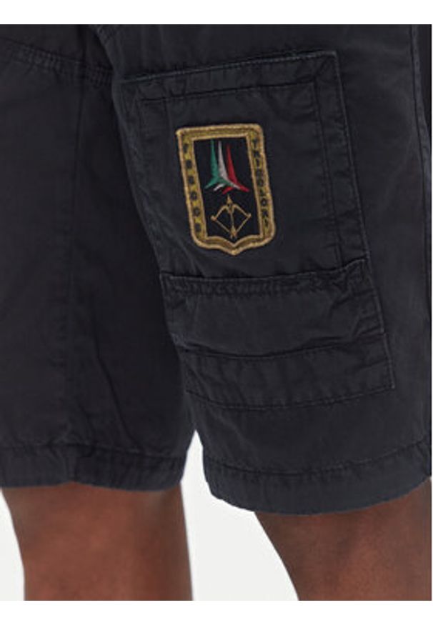 Aeronautica Militare Szorty materiałowe 251BE041CT1122 Granatowy Regular Fit. Kolor: niebieski. Materiał: bawełna