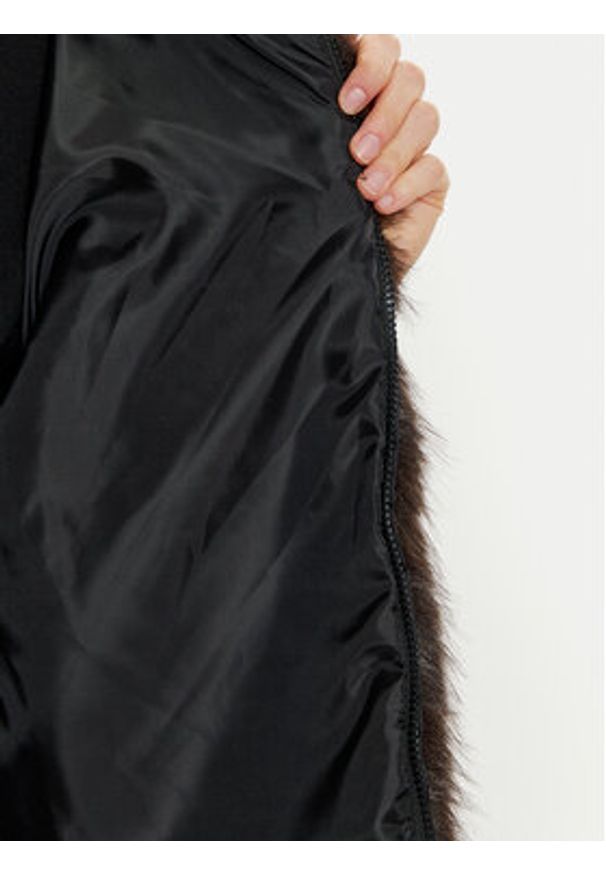 Haveone Bezrękawnik KLA-M017 Brązowy Loose Fit. Kolor: brązowy. Materiał: syntetyk. Długość rękawa: bez rękawów