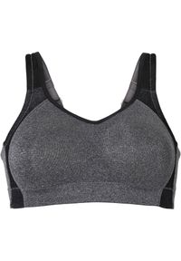 bonprix - Biustonosz sportowy, średni stopień podtrzymywania biustu. Kolor: czarny. Rodzaj stanika: wyściełane miseczki, różne sposoby noszenia #1