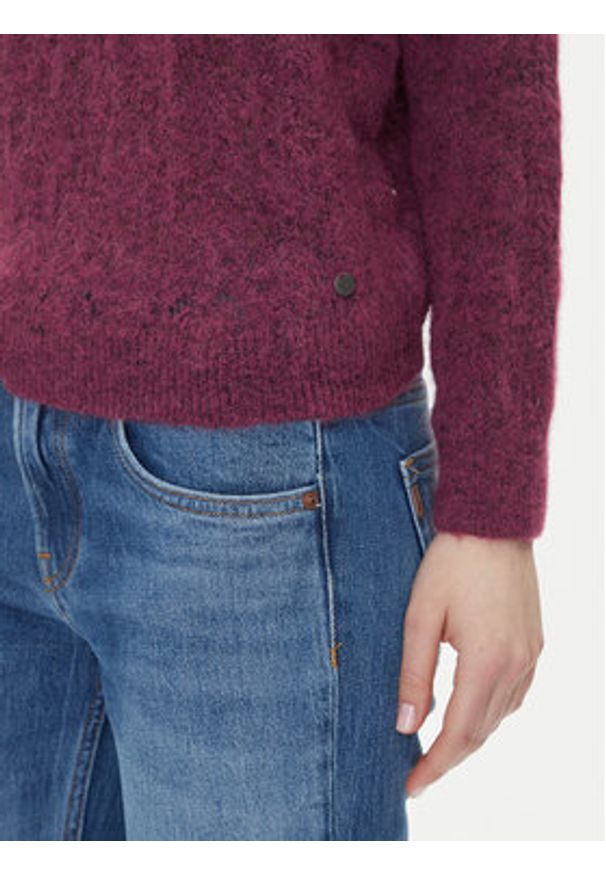 Pepe Jeans Sweter Nova PL702239 Różowy Regular Fit. Kolor: różowy. Materiał: syntetyk
