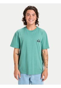 Quiksilver T-Shirt EQYZT08181 Niebieski Regular Fit. Kolor: niebieski. Materiał: bawełna #1