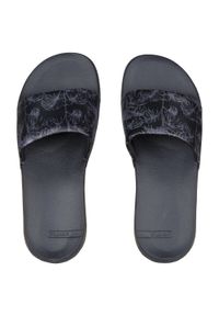 OLAIAN - Klapki damskie Olaian 550 Exotic. Okazja: na plażę. Kolor: czarny. Materiał: poliester. Styl: sportowy