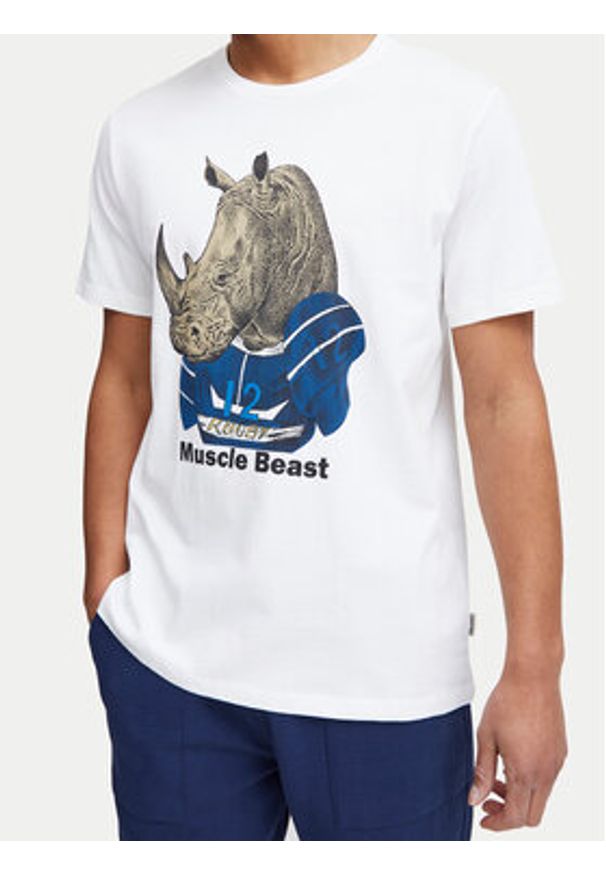 Blend T-Shirt 20717297 Biały Regular Fit. Kolor: biały. Materiał: bawełna