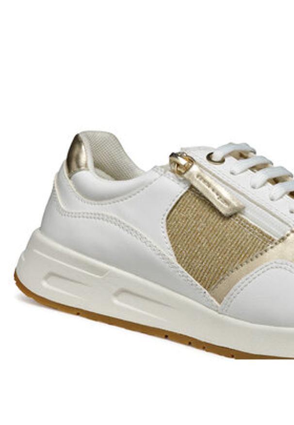Geox Sneakersy D Bulmya D36NQB 0LYBC C0917 Złoty. Kolor: złoty. Materiał: skóra