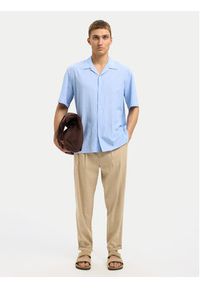 Selected Homme Chinosy 16092732 Beżowy Relaxed Fit. Kolor: beżowy. Materiał: bawełna #3