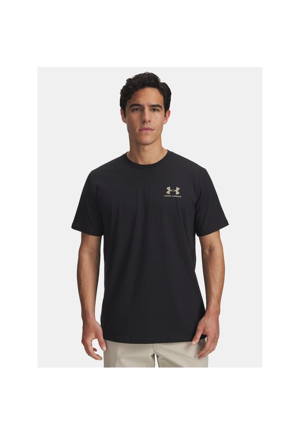 Koszulka na trening Męska Under Armour Szybkoschnąca Sportowa. Kolor: czarny. Sport: fitness