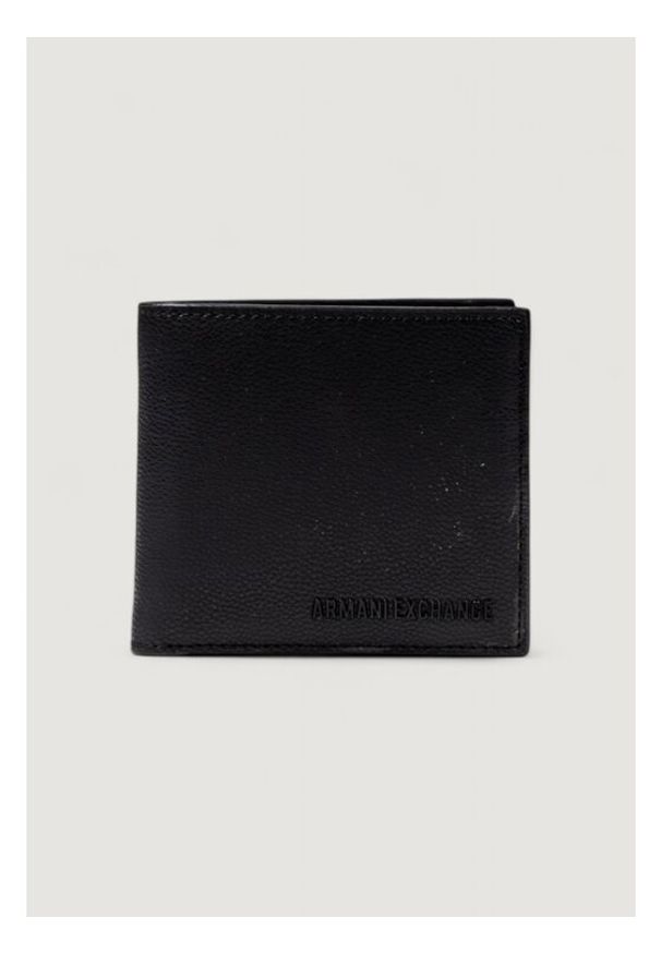 Armani Exchange Duży Portfel Męski XM000167 AF17090 UC001 Czarny. Kolor: czarny. Materiał: skóra