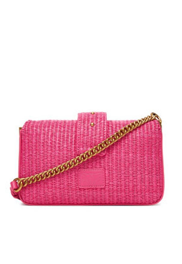Pinko - PINKO Torebka Love One Mini Slouchy Fl PE 25 PLTT 104340 A2CF Różowy. Kolor: różowy