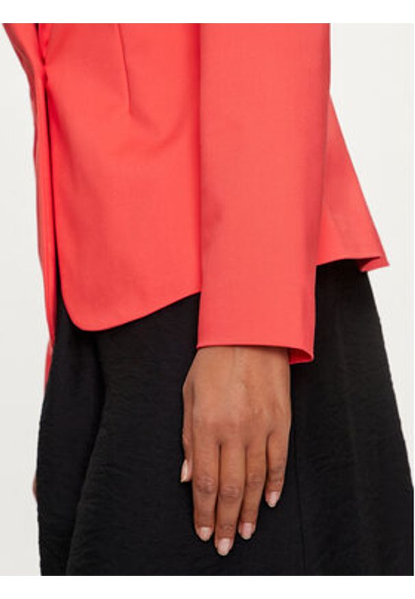 Vero Moda Marynarka Victoria 10307758 Różowy Slim Fit. Kolor: różowy. Materiał: bawełna, syntetyk