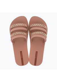 Klapki damskie Ipanema Chic Slide. Kolor: brązowy
