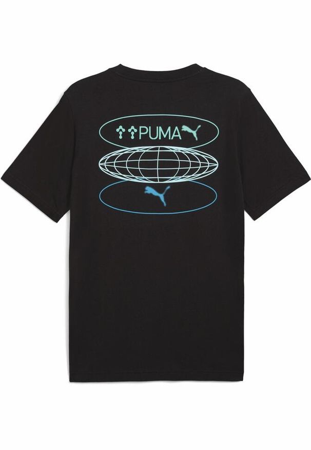 Puma Koszulka Graphics 3 Circles 68483401. Kolor: czarny. Materiał: guma. Wzór: nadruk