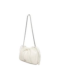 Calvin Klein Torebka Drawstring Plisse Crossbody LV04F3076G Biały. Kolor: biały. Materiał: skórzane #6