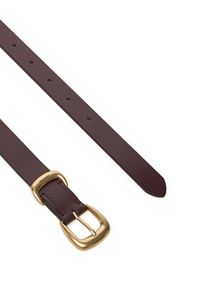 Calvin Klein Pasek Damski Sarah 2 Piece Logo Buckle Belt LV04K7012G Brązowy. Kolor: brązowy. Materiał: skóra #3