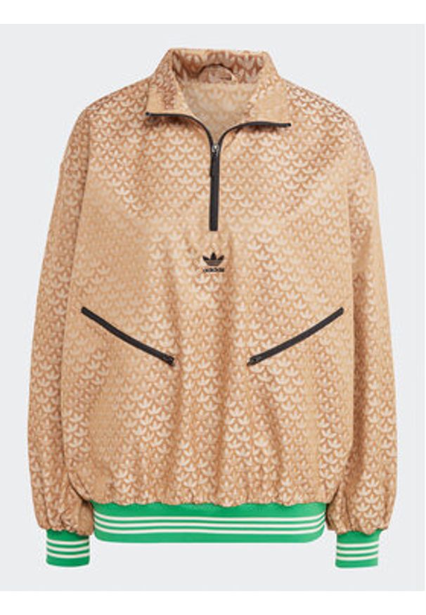 Adidas - adidas Wiatrówka IK7883 Beżowy. Kolor: beżowy. Materiał: syntetyk